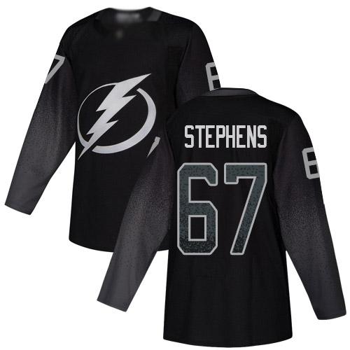 Adidas Tampa Bay Lightning 67 Mitchell Stephens Black Alternate Authentic Youth Stitched NHL Jersey